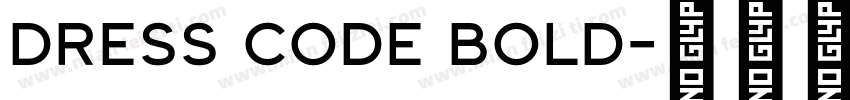 Dress Code Bold字体转换
